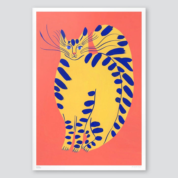 Yellow Kitten A3 Print - Agathe Singer x Evermade