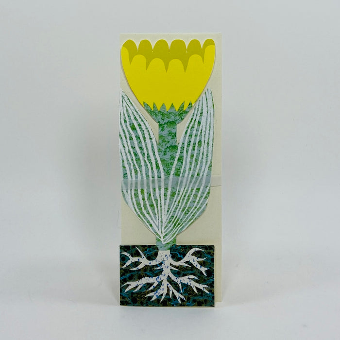 Yellow Rooty Flower Card - Hadley Card