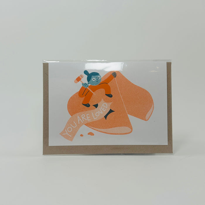 You Are Loved Fortune Cookie - Lauren Morsley Card