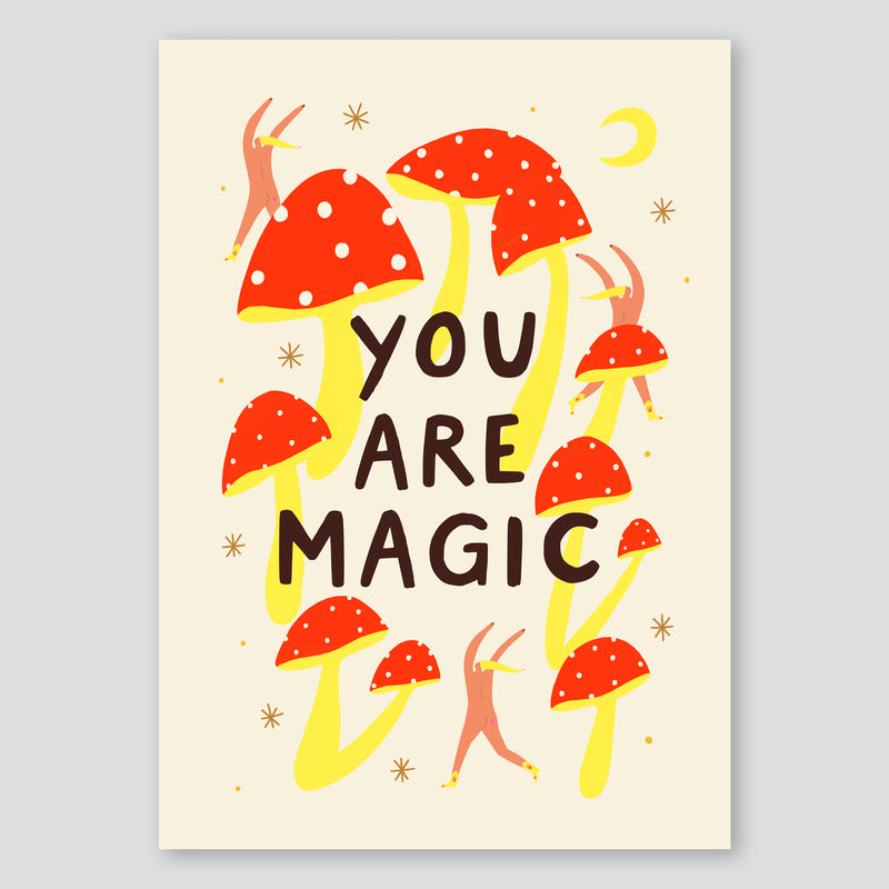 You Are Magic A3 Print - Little Black Cat