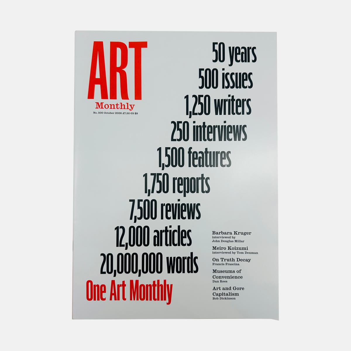 Art Monthly #500 - October 2026