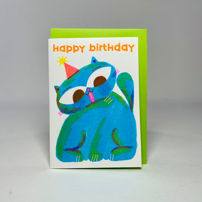 Birthday Cat - Rebecca Buchanan Card