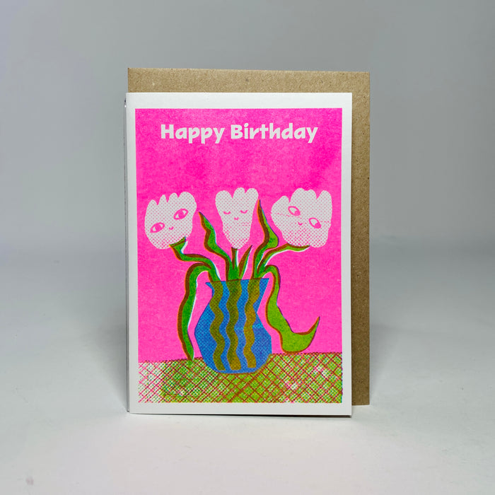 Birthday Flowers - Rebecca Buchanan Card