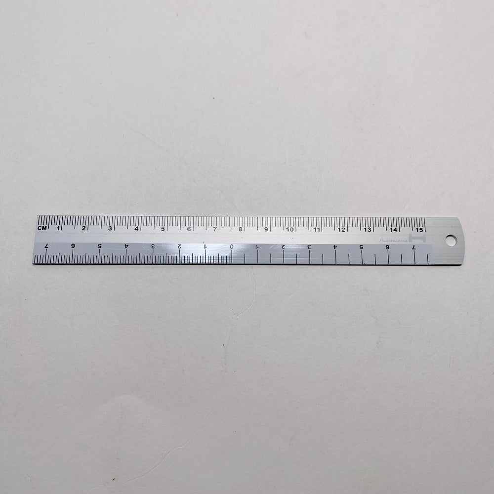 Hightide Aluminium 15cm Ruler - White – UNITOM