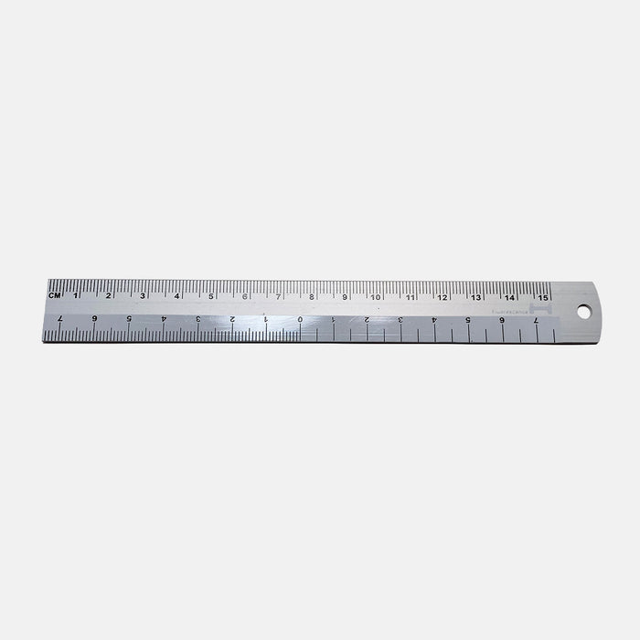 Hightide Aluminium 15cm Ruler - White