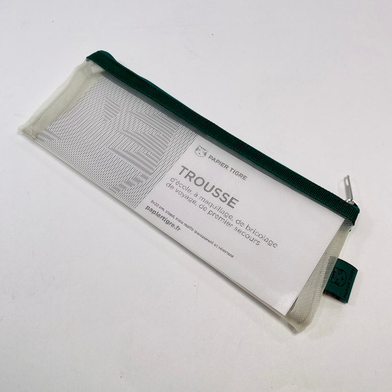 Papier Tigre Mesh Pencil Case - Green