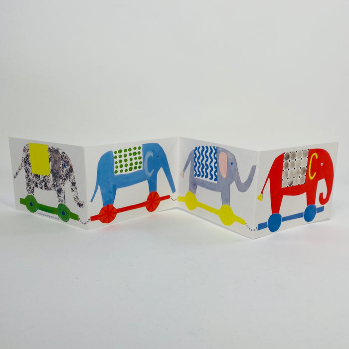 Elephants Concertina - Hadley Card