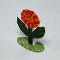 I Love You Rose Stand-Up Card - Hadley Card