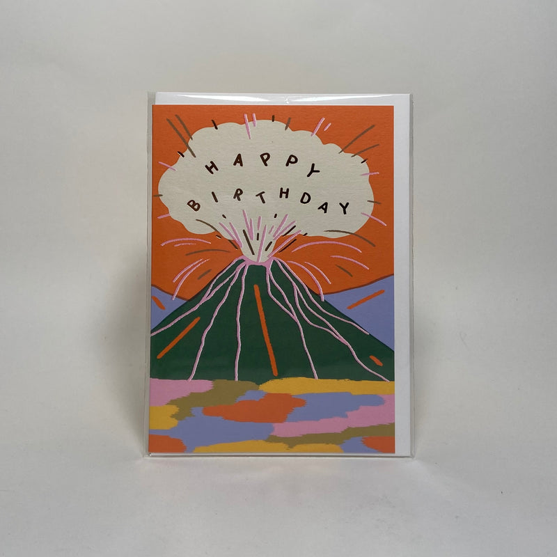 Birthday Volcano - Wrap Card