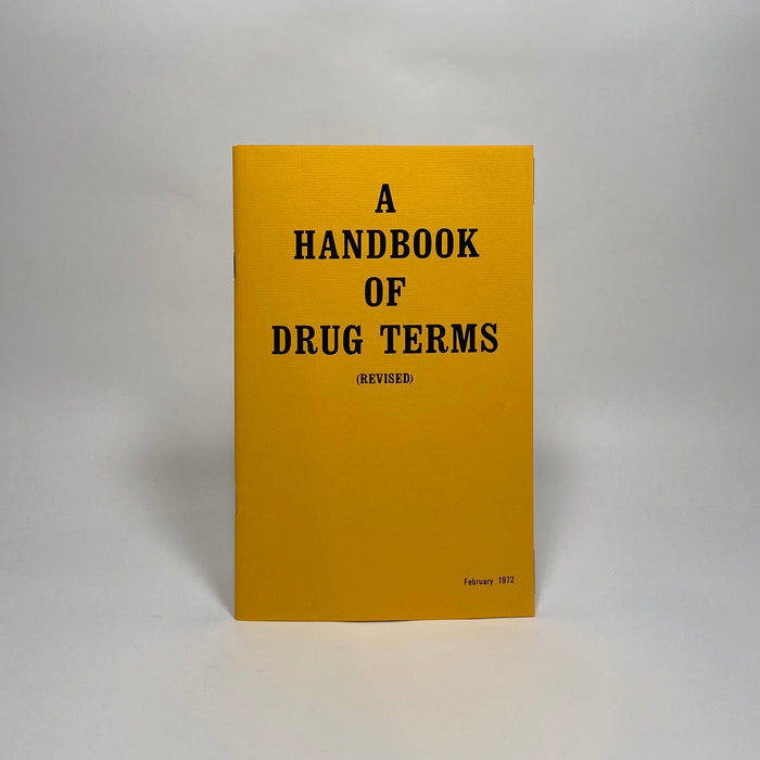 A Hand Book of Drug Terms