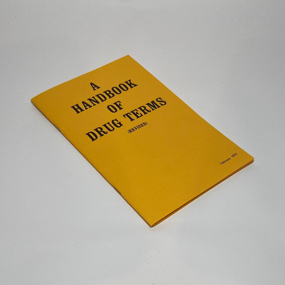 A Hand Book of Drug Terms