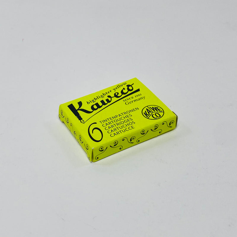 Kaweco Fountain Pen Ink Cartridges - Highlighter Yellow