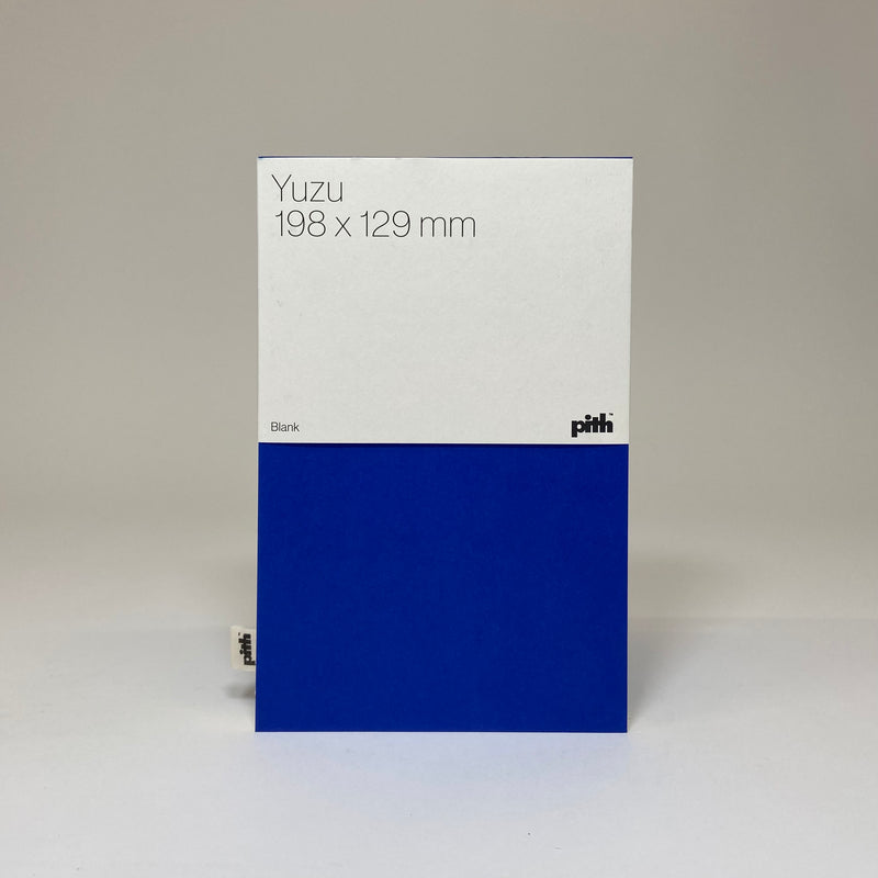 Pith Yuzu Notebook Blue - Blank