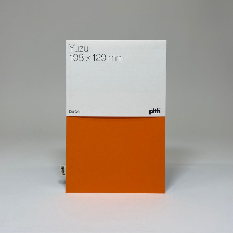 Pith Yuzu Notebook Orange - Dot Grid